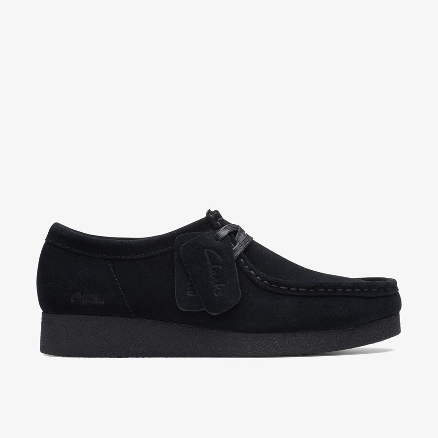 buty wallabee evo – czarny zamsz
